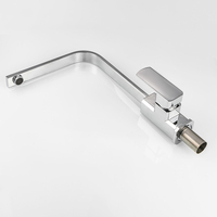 Robinet de cuisine à tube plat en plastique thermostatique moderne Robinet de lavabo carré pour éviers pour salle de bain et hôtel