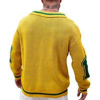 Pull en laine et viscose à manches longues pour homme, motif uni inspiré du basketball, décontracté, sportif, automne-hiver, ODM