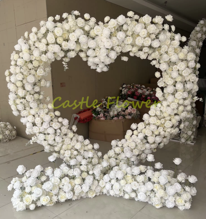 2pcs Arch Decoration Flower Centerpiece White