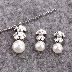 Solicite el Catálogo: Joyería Española, Conjunto de <span class=keywords><strong>Pendientes</strong></span> y Collar de <span class=keywords><strong>Oso</strong></span>, Joyería para Mujer, Joyería de Alta Calidad, Joyería de Animales, Perro Dorado - Product Image 6