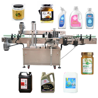 Machine d'étiquetage entièrement automatique électrique à double tête, contrôlée par PLC, haute précision, pour canettes et bouteilles, Chine