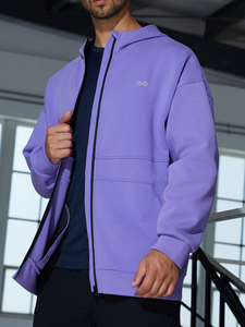 Sudadera Personalizada con Capucha <span class=keywords><strong>y</strong></span> Cremallera Completa para Hombre de Felpa de Algodón de Alto Gramaje de Alta Calidad Fabricante OEM de Ropa Deportiva Sostenible <span class=keywords><strong>y</strong></span> Ecológica para Gimnasio - Product Image 6