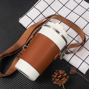 Portabicchieri portabicchieri portabicchieri rimovibili Fashion PU portabicchieri da caffè custodia per bottiglie d'acqua portatili - Product Image 4
