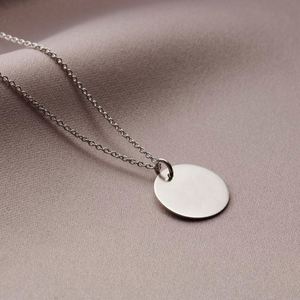 Custom Letter Stainless Steel Bar Gold Engraved Name Round Blank Pendants for Engraving Necklace Plate Coin - Product Image 3