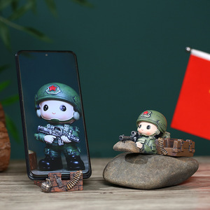 ฟิกเกอร์ทหารหน่วยรบพิเศษ ดีไซน์ทันสมัย ทำจากเรซิ่นสังเคราะห์ เหมาะสำหรับตกแต่งห้องนั่งเล่น ของขวัญสุดพิเศษ - Product Image 3
