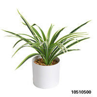 Plante artificielle en soie, Chlorophytum Comosum Variegatum, petit bonsaï 30 cm, centre de table de mariage, décoration intérieure