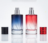 Flacons de parfum vides en verre de 30 ml et 50 ml avec emballage et boîte