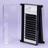 Extensions de cils individuelles ESSI LASH Premium en cheveux synthétiques 0.05 0.07, plateaux de cils de luxe personnalisables avec logo pour volume intense