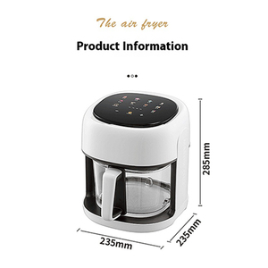 หม้อทอดไร้น้ำมันไฟฟ้าขนาด1350วัตต์220โวลต์ขนาด4.5ลิตรหม้อทอดไร้สารพิษแบบอัจฉริยะขนาดเล็กพกพาหมุนได้หม้อทอดไร้สารพิษสำหรับใช้ในบ้าน - Product Image 3