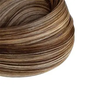 2022 fashionable Salon Use No heat No glue No Silicone Invisible hair extension hybrid weft Human hair Best quality