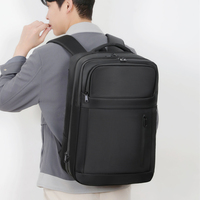 Tas Laptop Bisnis Ekspansi Vakum Kompresi Kapasitas Besar Oxford USB Kantor Luar Ruangan Logo Kustom Tahan Air