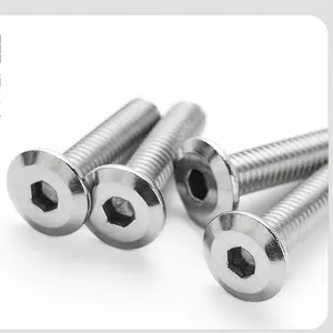 304 Stainless Steel Allen Wafer Ultra Low Profile Thin Flat Head Hexagon Socket Machine Screws M2 M3 M4 M5 M6 M8