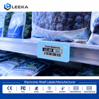 Étiquette électronique de prix LEEKA 2,13 pouces pour système ESL, étiquette de prix électronique à basse température pour congélateurs de fruits et légumes surgelés