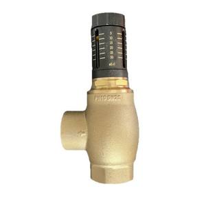 Válvula de derivación de presión diferencial de latón de 3/4 pulgadas, manual, para sistemas de calefacción con agua como medio. - Product Image 1