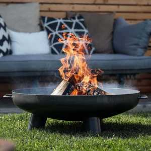 Feuerstelle - Brasero de Acero Corten Resistente al Calor para Exteriores, con Pinzas para Leña, Brasero para Barbacoa, Tamaño Personalizable - Product Image 1