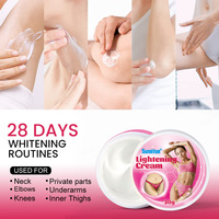 Crème éclaircissante pour les aisselles à base d'herbes chinoises en gros, crème éclaircissante pour la peau, crème éclaircissante pour les aisselles, les jambes et les genoux