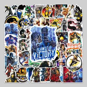 50PCS Juego en línea <span class=keywords><strong>CSGO</strong></span> Pegatina para botella de teléfono Estuche de viaje para computadora portátil Mortal Kombat Game Sticker - Product Image 3