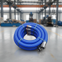 Tuyau composite résistant à la corrosion, doublé de PTFE bleu, pour le transfert de produits chimiques à usage industriel