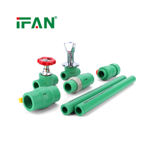 Raccords PPR verts IFAN, prix usine, 20-110 mm, 95 ℃   Raccords PPR résistants aux hautes températures pour radiateurs de chauffage à <span class=keywords><strong>eau</strong></span> <span class=keywords><strong>chaude</strong></span> - Product Image 3
