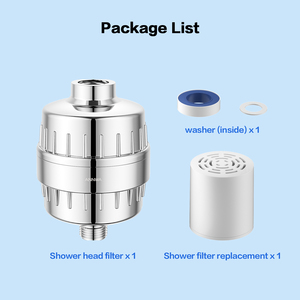 Filtre à eau de douche fiable infusé de vitamine C avec cartouche remplaçable pour l'élimination du chlore et des métaux lourds - Product Image 3