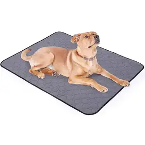 Orinal reutilizable para perros grandes, esterilla impermeable de absorción, lavable, con etiqueta privada