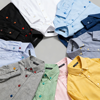 Chemise à manches longues en tricot de coton Supima doux pour homme-Acceptez l'impression et la broderie personnalisées pour une identité unique