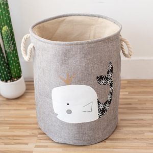 Cesta de Almacenamiento Plegable de Tela Impermeable de Gran Capacidad con Asas para Ropa, Juguetes y Lavandería - Product Image 1