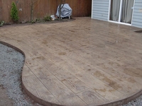 Fabricant chinois caoutchouc chaussée béton ciment roulement Construction moule bois Grain Texture moule estampage Pad