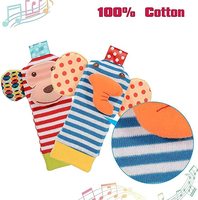 Hochet de poignet personnalisé détecteur de pied bébé jouet bras main Bracelet hochet pieds jambe cheville chaussettes activité hochet