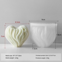Moules décoratifs 3D en relief personnalisés OEM ODM pour usine, adaptés aux bars, hôtels, bougies DIY à domicile, moules en silicone pour parfums