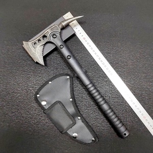 Hacha de doble hoja de acero inoxidable con mango de madera para exteriores, con 3 pulgadas de filo de corte y 1 año de garantía, para camping. - Product Image 6