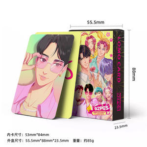 En stock 92 pièces petites cartes Kpop Demon Hunter groupe autour de <span class=keywords><strong>Shaga</strong></span> hommes groupe Animation autour de LOMO cartes - Product Image 5