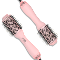 Sèche-cheveux professionnel SMET 3-en-1 avec brosse diffuseur et technologie ionique pour salon et hôtel, coiffage lisse/bouclé pour femmes