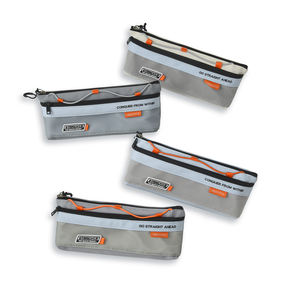 كيس قلم شبكي رمادي خفيف يسمح بالتهوية ، حامل قرطاسية لإغلاق الرباط قابل للتعديل لأقلام الكتابة - Product Image 1