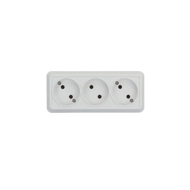Kaxige Brand Hot Sale 3 Gang German Standard EU Electric Socket Outlet Universal Table Wall Mounted Power Sockets