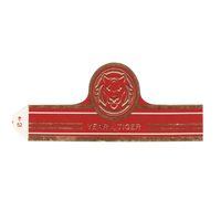 Etiquetas y Anillos para Cigarros Rojos, Edición Tigre 2022, Específicos para Cigarros de Edición Limitada 2022, Venta Directa de Fábrica