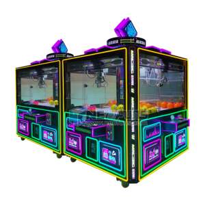 2024 nouvelles idées <span class=keywords><strong>de</strong></span> produits Machine <span class=keywords><strong>de</strong></span> <span class=keywords><strong>jeu</strong></span> d'arcade Super Crane Claw <span class=keywords><strong>de</strong></span> haute qualité Machine à pièces <span class=keywords><strong>de</strong></span> 4 joueurs avec poupée à vendre - Product Image 4