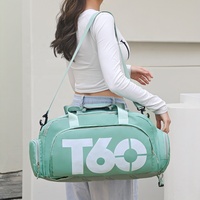 10 Sacs de Sport Personnalisés, Grand Sac de Voyage Multifonctionnel Oxford Imperméable avec Compartiment à Chaussures