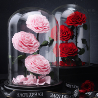 Roses éternelles d'Équateur en gros pour la fête des mères, coffrets cadeaux de bijoux