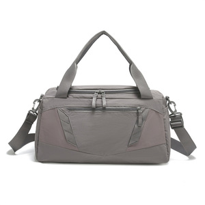 Bolso deportivo Vintage con costuras geométricas de color sólido, bolso de hombro de entrenamiento con asa ancha y gruesa, almacenamiento multicapa, para hombres y mujeres - Product Image 3