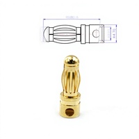 Accessoire Amass AM1003B Prise banane 4 mm GC4016 pour moteur/ESC RC