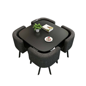 <span class=keywords><strong>Sillas</strong></span> <span class=keywords><strong>de</strong></span> esponja gruesa con mesa redonda, juego <span class=keywords><strong>de</strong></span> mesa <span class=keywords><strong>de</strong></span> ocio estrecha para reuniones - Product Image 1