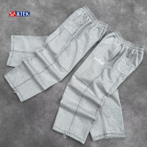 Özel Dikişli Büyük Beden Bol Paçalı Cepli Jogger Pantolonlar Yüksek Kaliteli Y2K İpli Vintage Bol Geniş Paçalı Eşofman Altı Erkek - Product Image 4