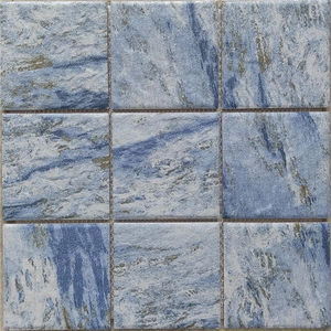 Azulejo de mosaico de cerámica con aspecto de piedra azul de 97x97mm, azulejos mate con respaldo de malla antideslizante para pared y suelo, piscina, baño, uso en exteriores - Product Image 4
