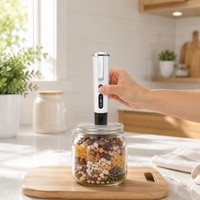 Scelleuse sous vide sans fil pour bocaux Mason, pompe à vide électrique sans fil rechargeable par USB pour bocaux à large ouverture, conservation des aliments