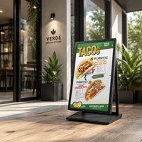 Afficheur numérique LCD portable de 43 pouces pour extérieur, écran haute luminosité 1800, panneau de menu LCD étanche IP65 avec contrôle WiFi