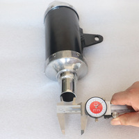Silencieux d'échappement universel en alliage d'aluminium de 28 mm pour moto tout-terrain ATV KXL BBR modifiée