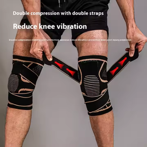 Genouillère de compression en cuivre avec bandage flexible et sangles antidérapantes, protections sportives pour coudes et genoux - Product Image 5