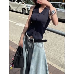 กางเกงยีนส์ขาตรงเอวสูงสำหรับผู้หญิง, กางเกงลำลองทรงหลวมเอวสูงสไตล์อเมริกันย้อนยุค - Product Image 1