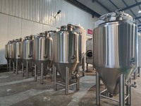 Fermenteur conique en acier inoxydable à double enveloppe 400L 4HL, isolation 80mm, cuve sous pression pour alcool avec contrôle automatique de la température et de la pression